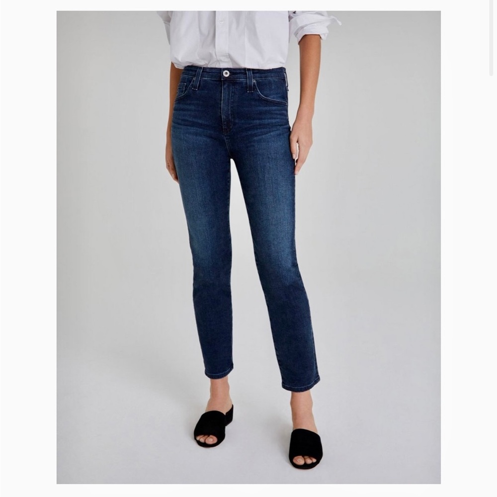 AG ISABELLE high-rise straight crop jean -24R